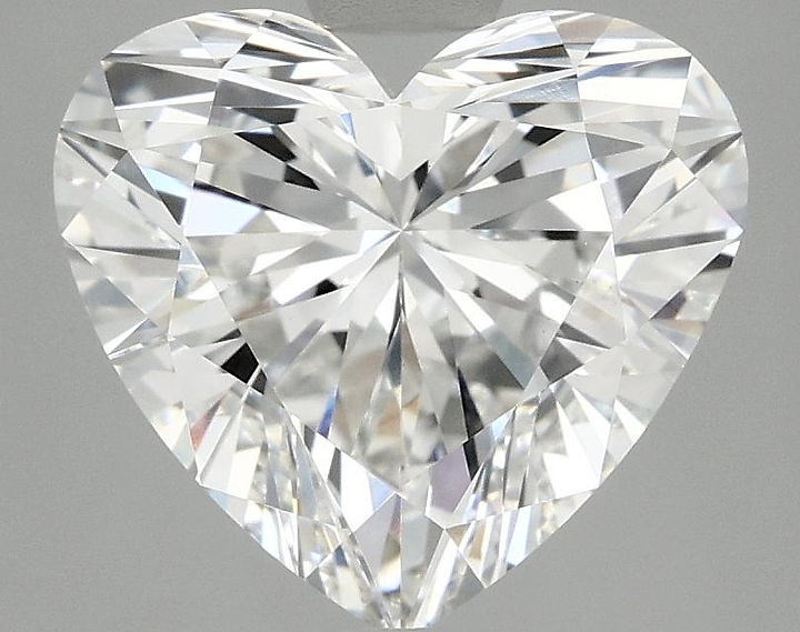 2.98 Carat Heart Shaped Ideal Cut VVS2 IGI Certified Lab Grown Diamond