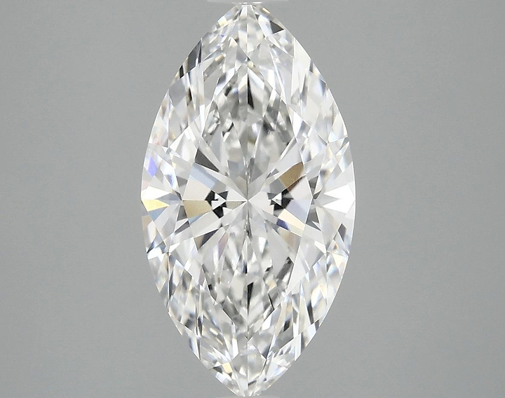 2.55 Carat Marquise Shaped Excellent Cut VVS2 IGI Certified Lab Grown Diamond
