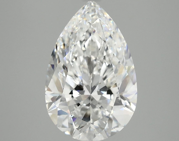 3.8 Carat Pear Shaped Ideal Cut VVS2 IGI Certified Lab Grown Diamond
