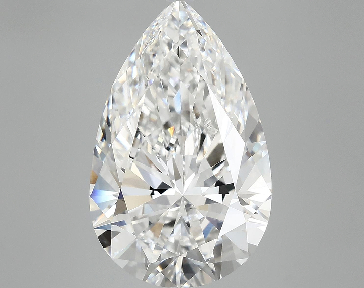 7.15 Carat Pear Shaped Ideal Cut VVS2 IGI Certified Lab Grown Diamond