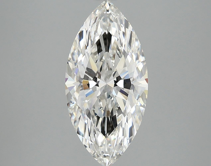 3.09 Carat Marquise Shaped Excellent Cut VVS2 IGI Certified Lab Grown Diamond