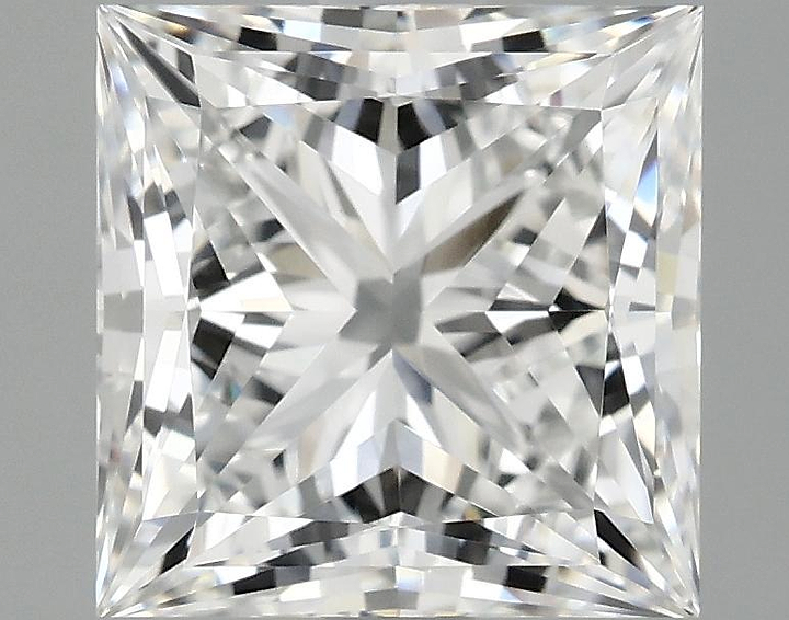 1.85 Carat Princess Shaped Ideal Cut VVS2 IGI Certified Lab Grown Diamond