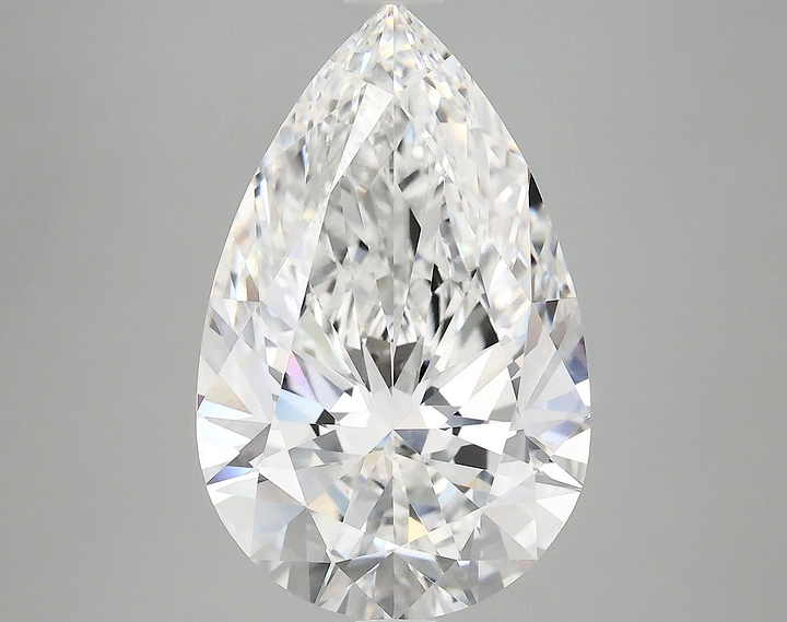 6.05 Carat Pear Shaped Ideal Cut VVS2 IGI Certified Lab Grown Diamond