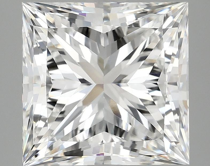 4.81 Carat Princess Shaped Ideal Cut VVS2 IGI Certified Lab Grown Diamond
