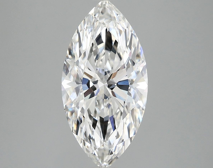 2.56 Carat Marquise Shaped Ideal Cut VVS2 IGI Certified Lab Grown Diamond