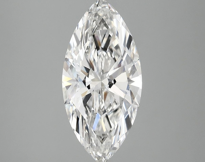 2.33 Carat Marquise Shaped Excellent Cut VVS2 IGI Certified Lab Grown Diamond