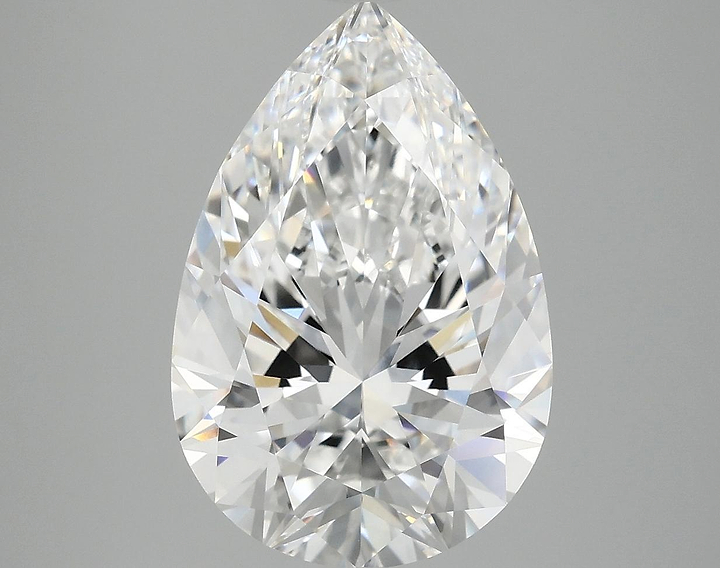 4.93 Carat Pear Shaped Excellent Cut VVS2 IGI Certified Lab Grown Diamond