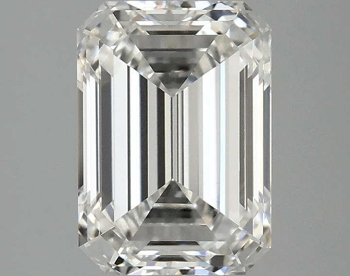 2.85 Carat Emerald Shaped Ideal Cut VVS2 IGI Certified Lab Grown Diamond
