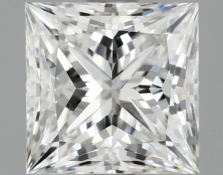 2.05 Carat Princess Shaped Ideal Cut VS1 IGI Certified Lab Grown Diamond