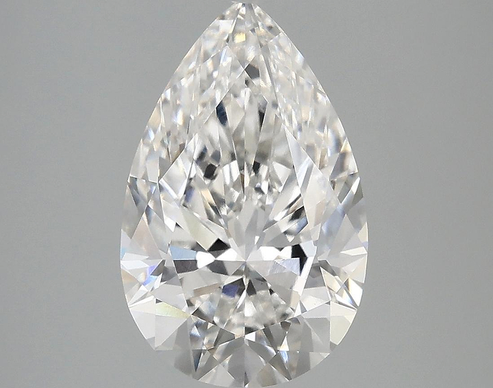 3.09 Carat Pear Shaped Ideal Cut VVS2 IGI Certified Lab Grown Diamond