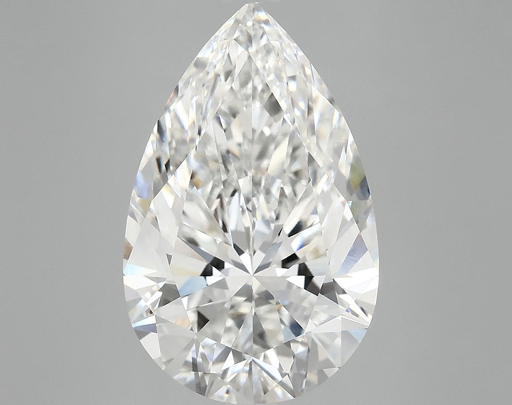 7.11 Carat Pear Shaped Ideal Cut VVS2 IGI Certified Lab Grown Diamond