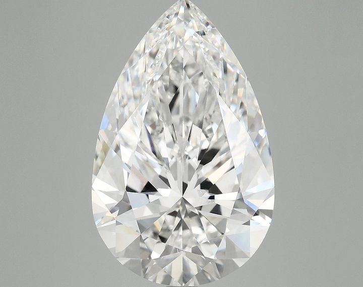7.66 Carat Pear Shaped Ideal Cut VVS2 IGI Certified Lab Grown Diamond