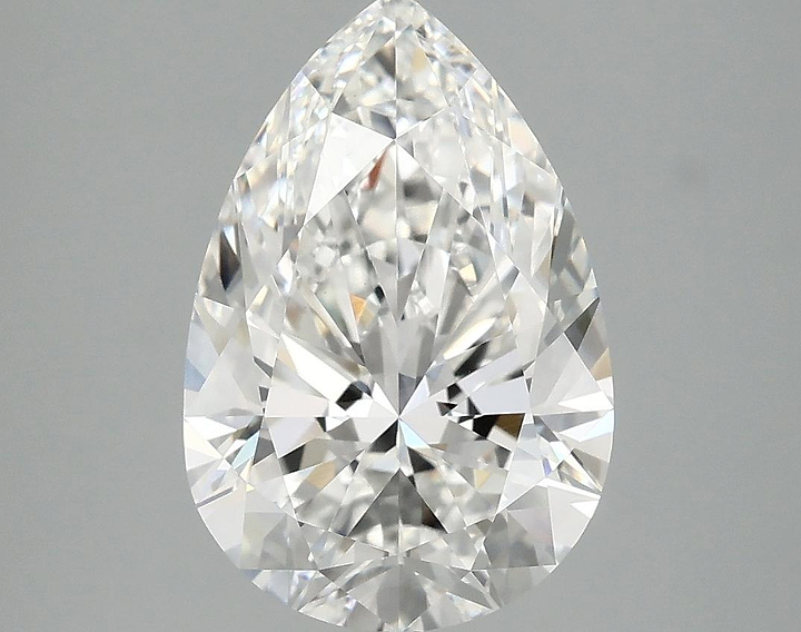 3.48 Carat Pear Shaped Excellent Cut VVS2 IGI Certified Lab Grown Diamond