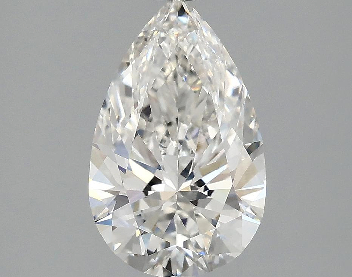 1.57 Carat Pear Shaped Ideal Cut VVS2 IGI Certified Lab Grown Diamond