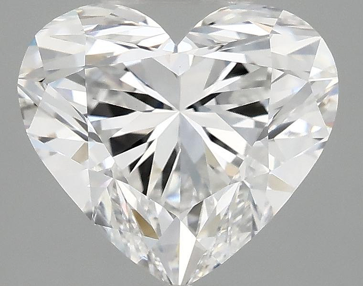 2.52 Carat Heart Shaped Ideal Cut VVS2 IGI Certified Lab Grown Diamond