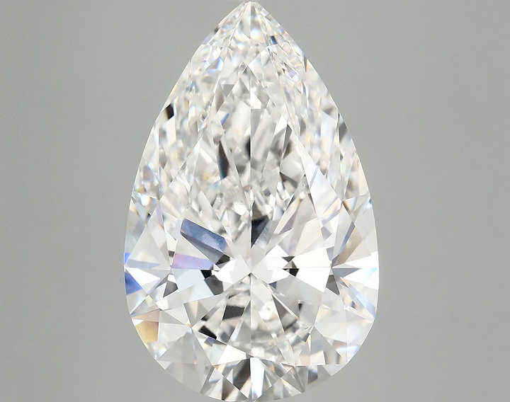 7.03 Carat Pear Shaped Ideal Cut VVS2 IGI Certified Lab Grown Diamond