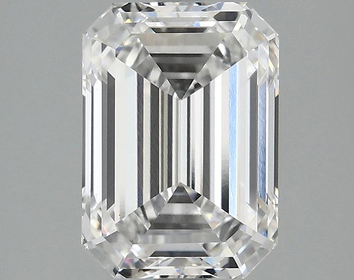 2.51 Carat Emerald Shaped Ideal Cut VVS2 IGI Certified Lab Grown Diamond