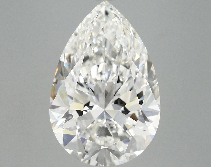 7.08 Carat Pear Shaped Excellent Cut VVS2 IGI Certified Lab Grown Diamond