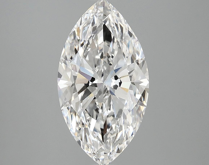 3.01 Carat Marquise Shaped Excellent Cut VVS2 IGI Certified Lab Grown Diamond