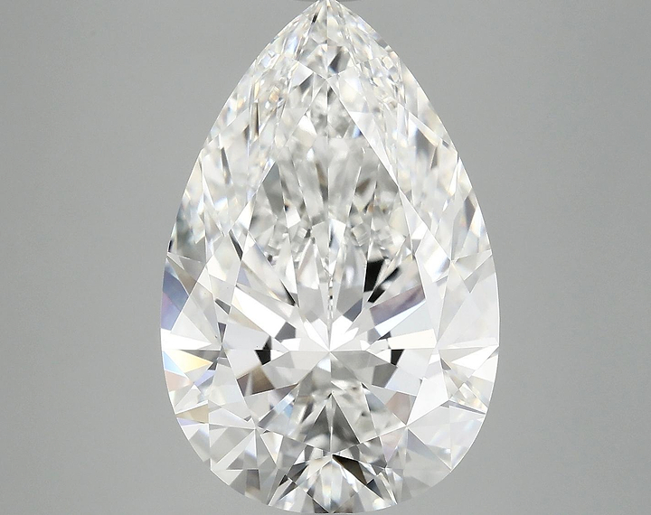 7.15 Carat Pear Shaped Excellent Cut VVS2 IGI Certified Lab Grown Diamond