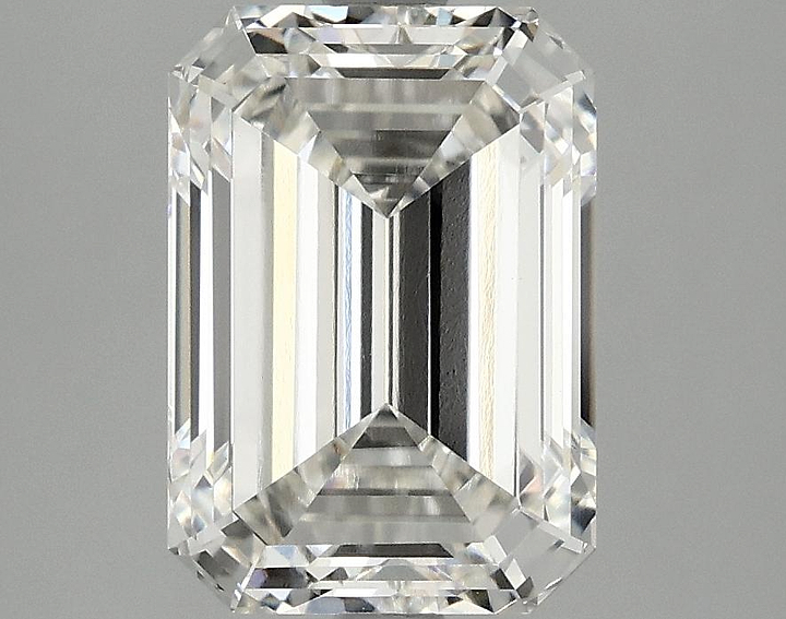 3.41 Carat Emerald Shaped Ideal Cut VVS2 IGI Certified Lab Grown Diamond