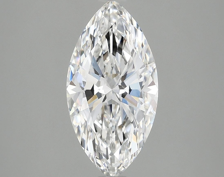 2.1 Carat Marquise Shaped Ideal Cut VVS1 IGI Certified Lab Grown Diamond