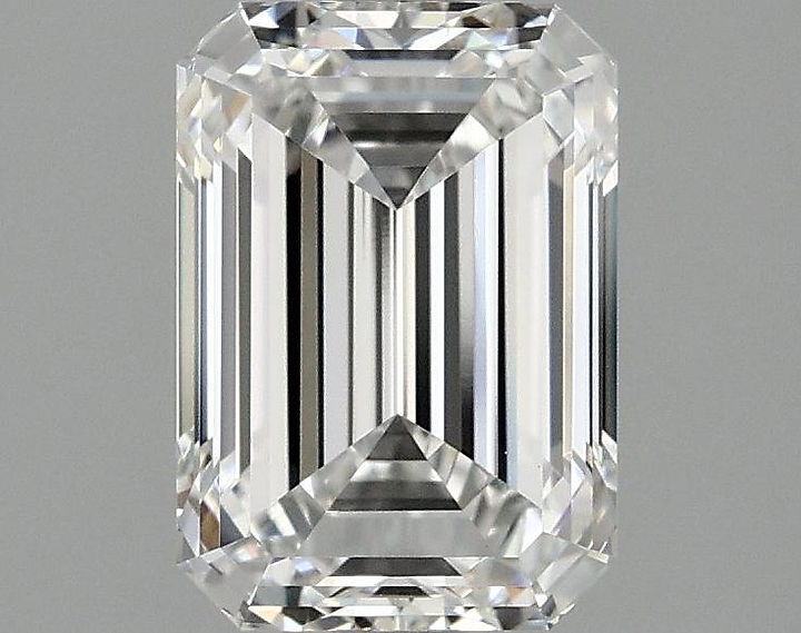 2.01 Carat Emerald Shaped Ideal Cut VVS2 IGI Certified Lab Grown Diamond