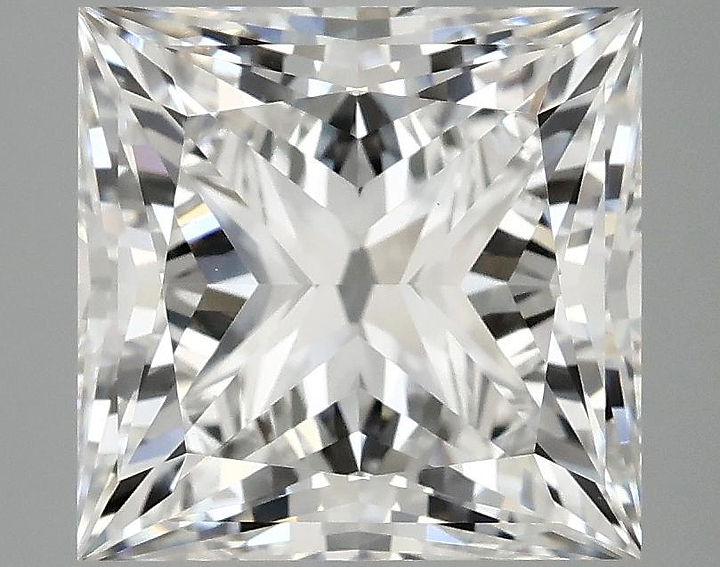 5.08 Carat Princess Shaped Ideal Cut VS1 IGI Certified Lab Grown Diamond