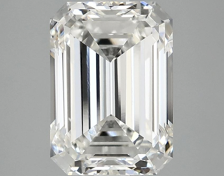 3.06 Carat Emerald Shaped Ideal Cut VVS2 IGI Certified Lab Grown Diamond
