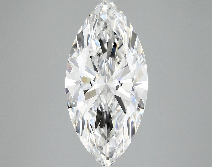 4.02 Carat Marquise Shaped Excellent Cut VVS2 IGI Certified Lab Grown Diamond