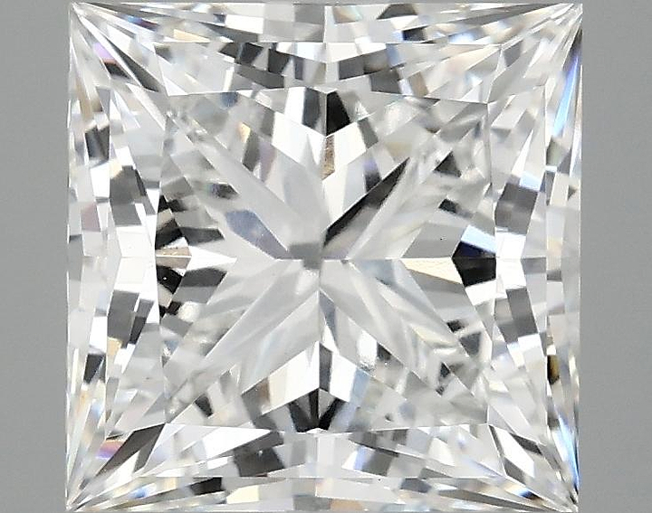 3.77 Carat Princess Shaped Ideal Cut VS1 IGI Certified Lab Grown Diamond