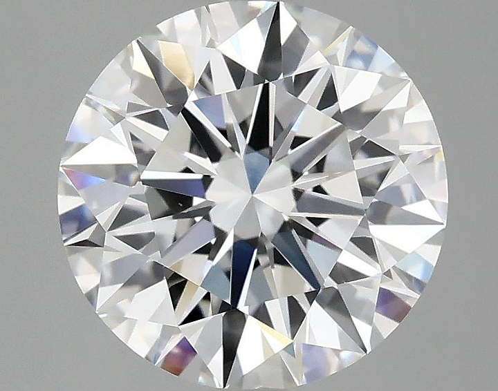 3.07 Carat Round Shaped Excellent Cut VVS2 IGI Certified Lab Grown Diamond