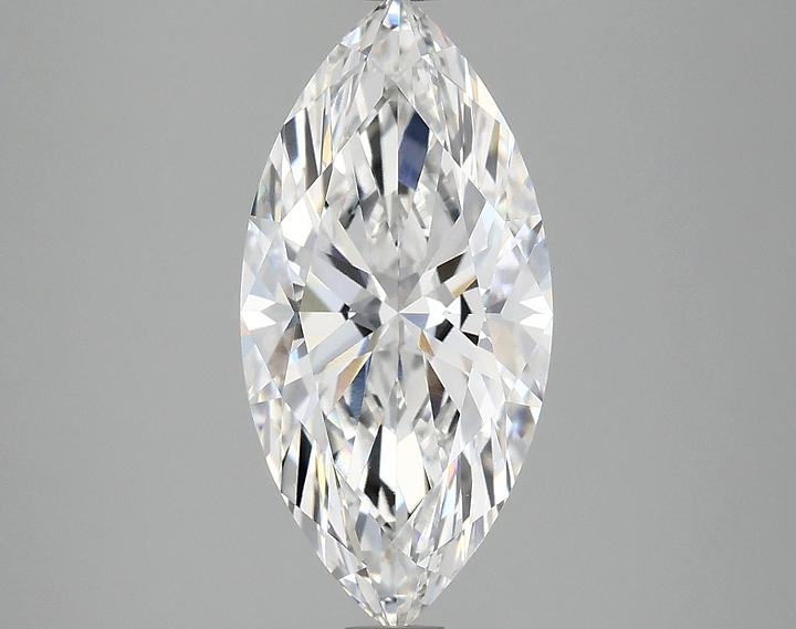 3.09 Carat Marquise Shaped Excellent Cut VVS2 IGI Certified Lab Grown Diamond