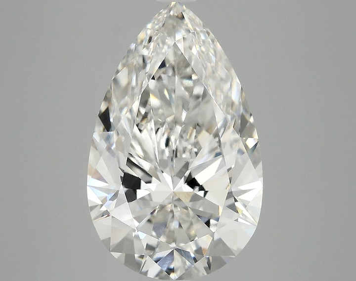 5.07 Carat Pear Shaped Ideal Cut VVS2 IGI Certified Lab Grown Diamond