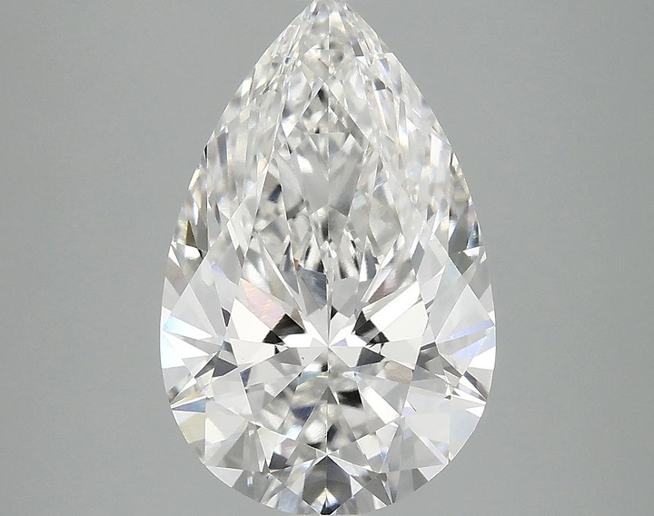 3.72 Carat Pear Shaped Ideal Cut VVS2 IGI Certified Lab Grown Diamond