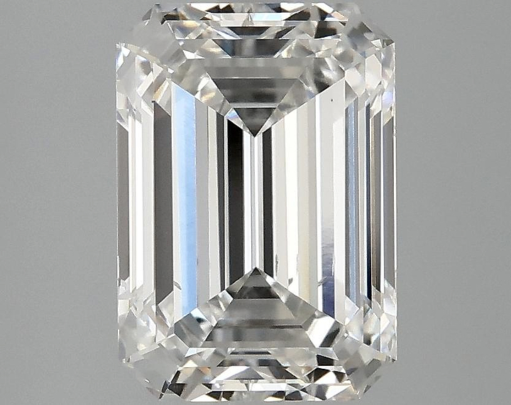 3.02 Carat Emerald Shaped Ideal Cut SI1 IGI Certified Lab Grown Diamond