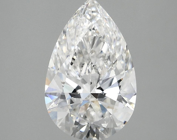 2.03 Carat Pear Shaped Ideal Cut VVS2 IGI Certified Lab Grown Diamond