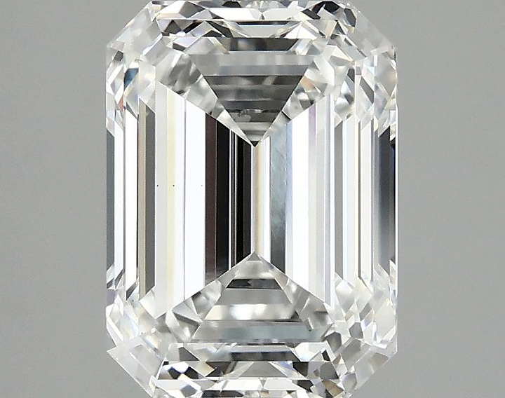 3.04 Carat Emerald Shaped Excellent Cut VVS2 IGI Certified Lab Grown Diamond