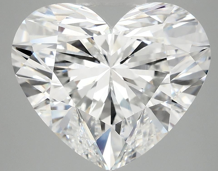 6.19 Carat Heart Shaped Excellent Cut VVS2 IGI Certified Lab Grown Diamond