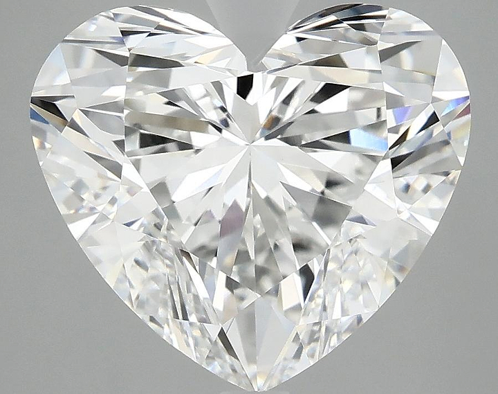 5.09 Carat Heart Shaped Ideal Cut VVS2 IGI Certified Lab Grown Diamond