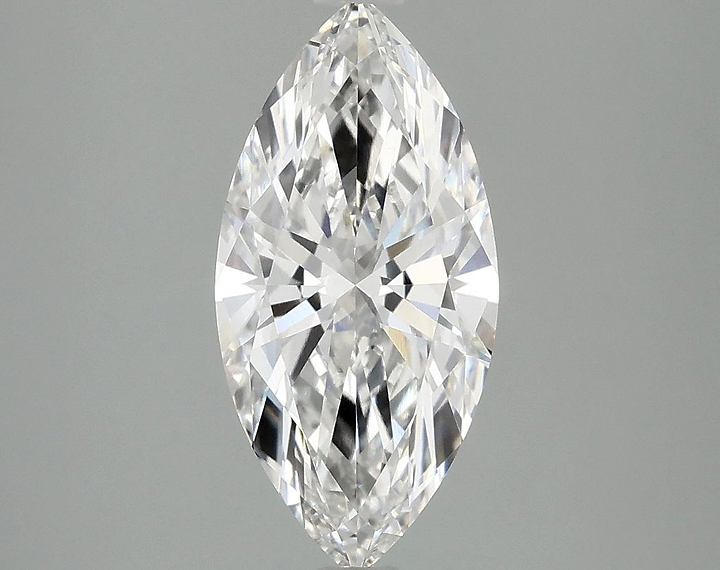 1.97 Carat Marquise Shaped Excellent Cut VVS2 IGI Certified Lab Grown Diamond