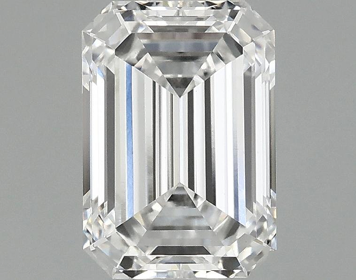 0.98 Carat Emerald Shaped Ideal Cut VVS2 IGI Certified Lab Grown Diamond
