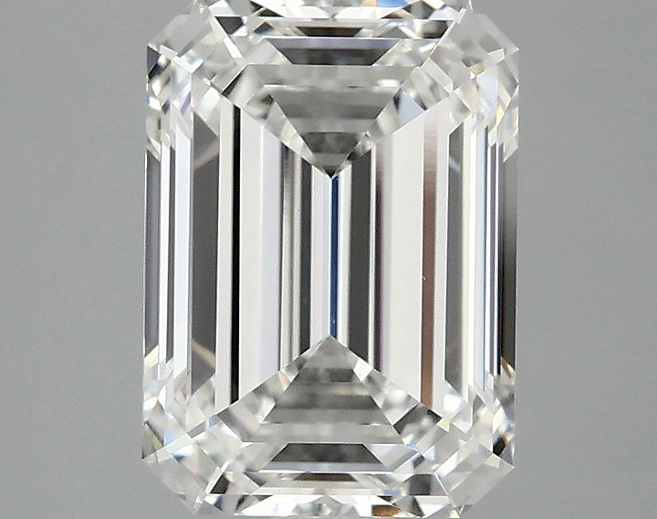 3.08 Carat Emerald Shaped Ideal Cut VVS2 IGI Certified Lab Grown Diamond