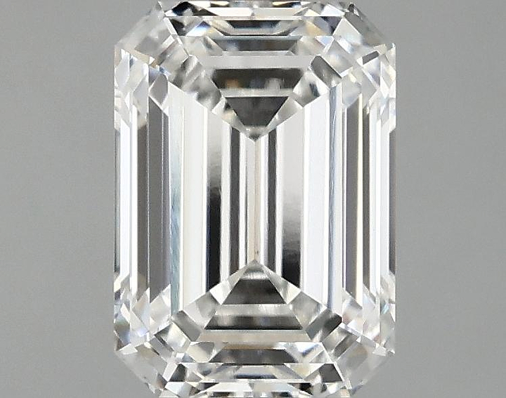 2.1 Carat Emerald Shaped Ideal Cut VVS2 IGI Certified Lab Grown Diamond