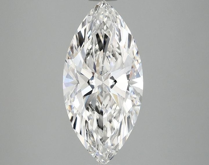 2.56 Carat Marquise Shaped Excellent Cut VVS2 IGI Certified Lab Grown Diamond