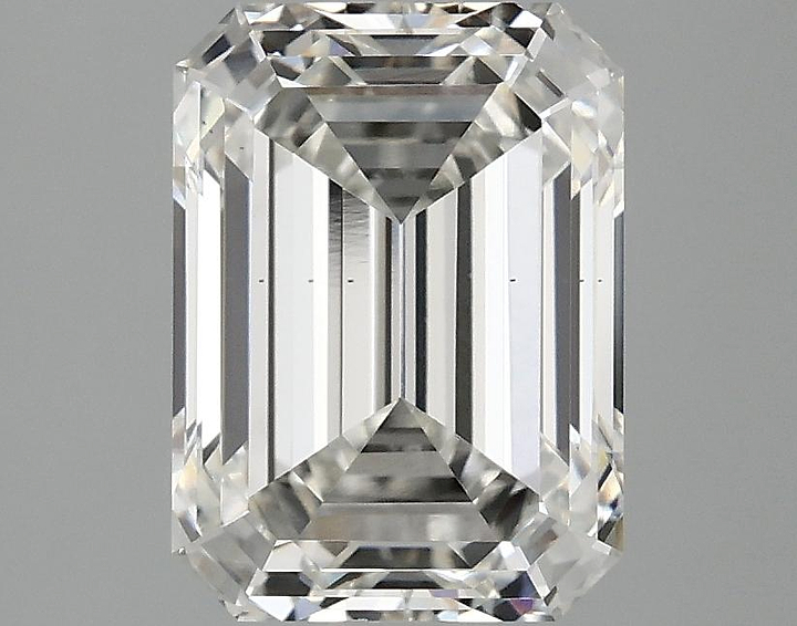 3.07 Carat Emerald Shaped Excellent Cut VS2 IGI Certified Lab Grown Diamond