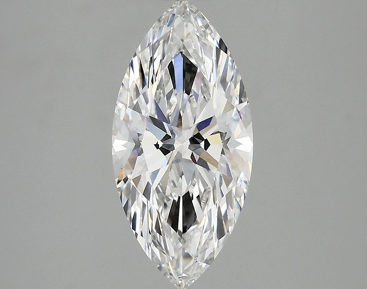 2.07 Carat Marquise Shaped Excellent Cut VVS2 IGI Certified Lab Grown Diamond