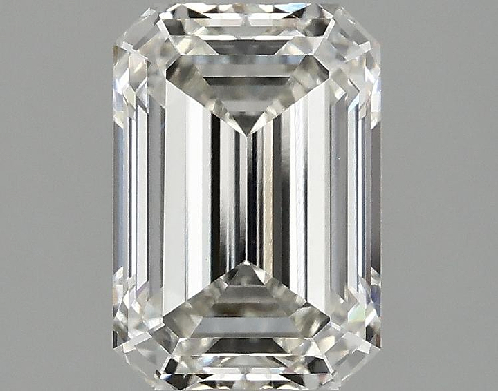2.1 Carat Emerald Shaped Ideal Cut VVS2 IGI Certified Lab Grown Diamond