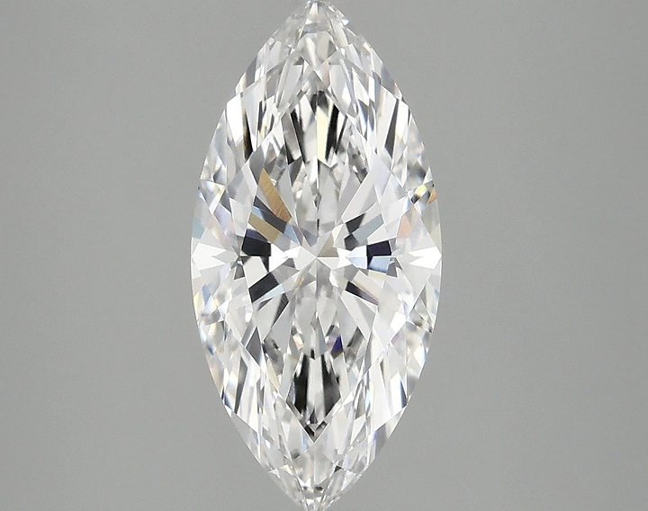 2.1 Carat Marquise Shaped Excellent Cut VVS2 IGI Certified Lab Grown Diamond