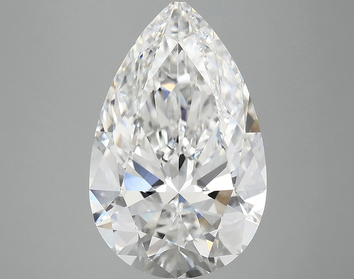 5.91 Carat Pear Shaped Ideal Cut VVS2 IGI Certified Lab Grown Diamond